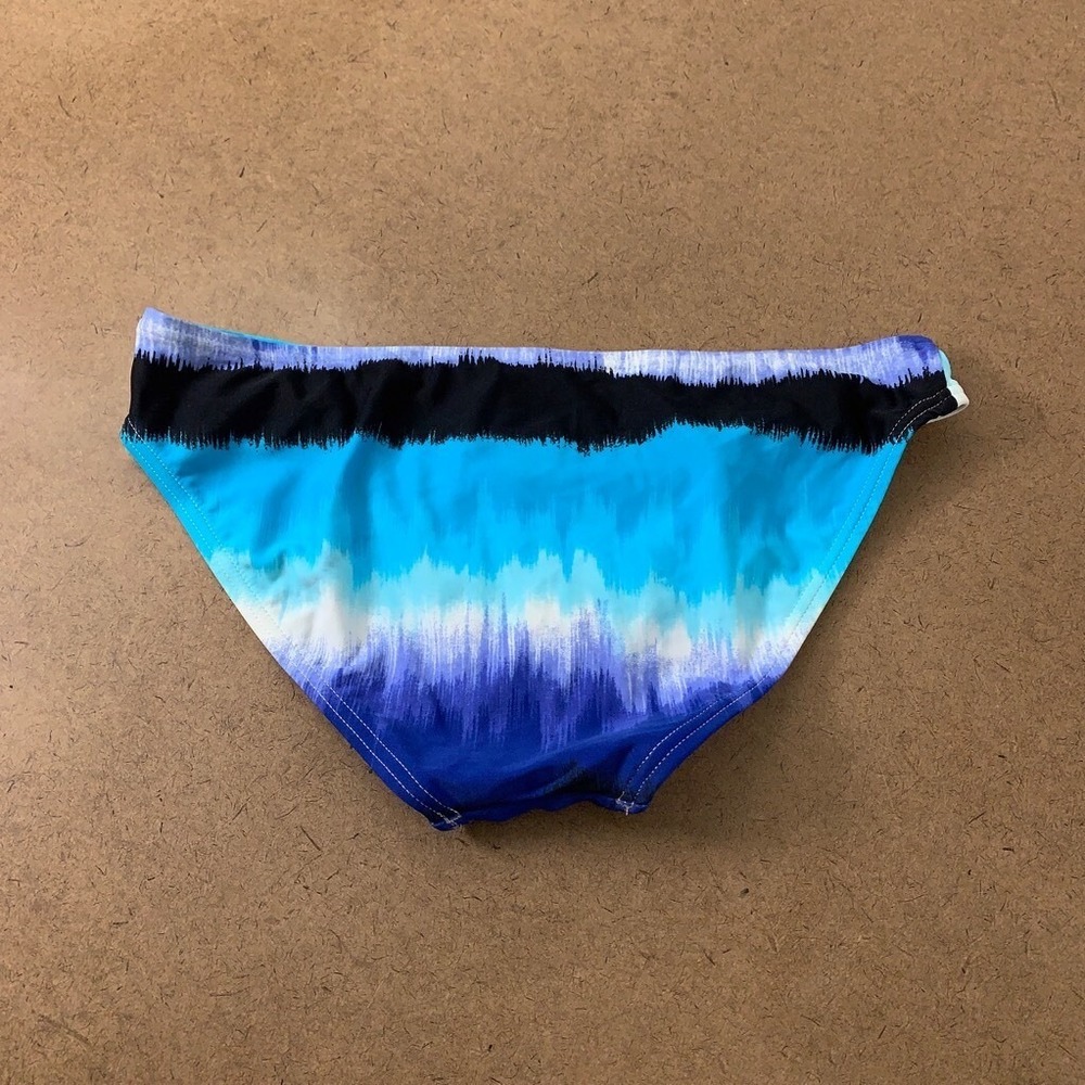 Relax By Tommy Bahama Womens Bikini Swim Bottom Blue Black Ombre Stretch XS New - Picture 2 of 6